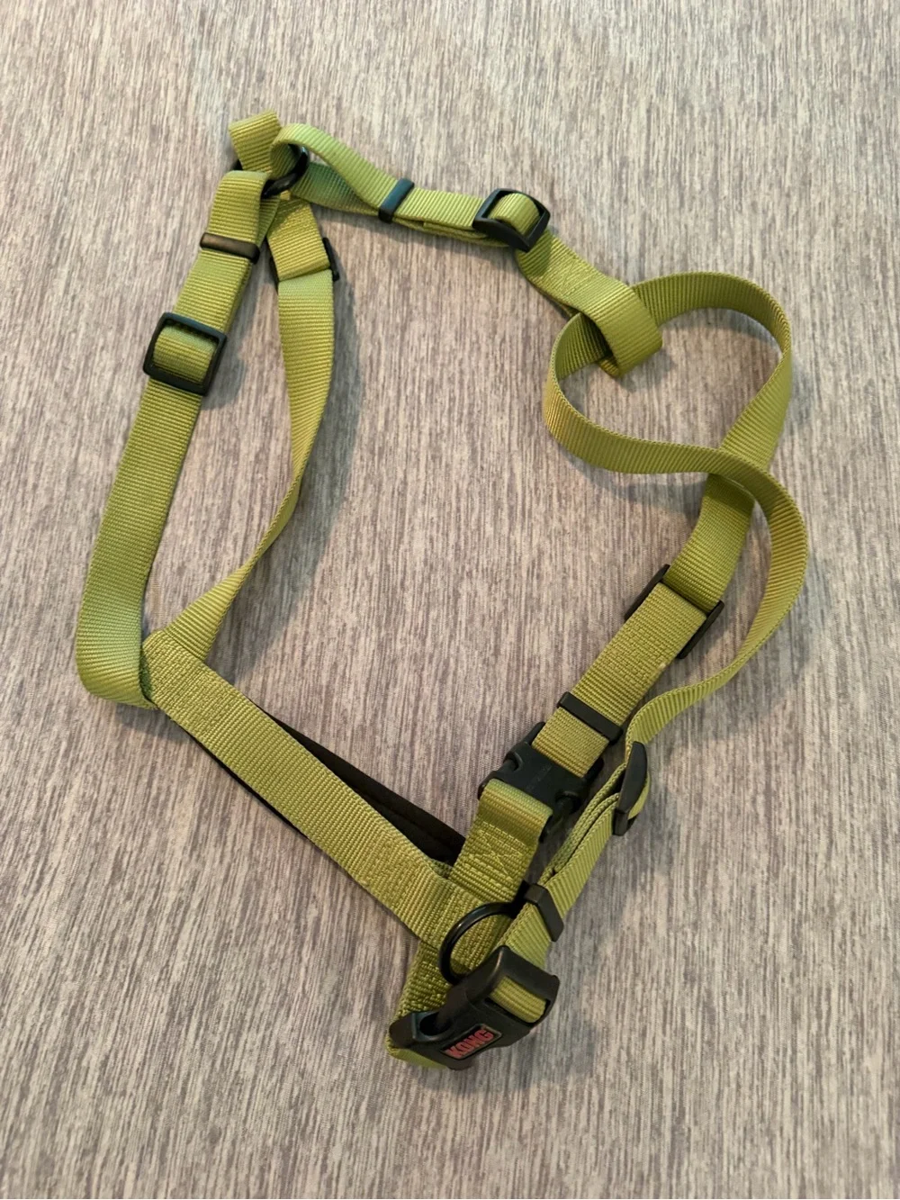NEW! KONG Dog Harness Size XL Green Black Padded Handle Adjustable